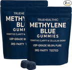 Methylene Blue Gummies with 5mg per Gummy, Cognitive Support & Mental Focus, 99.9% Pure, Vegan Non GMO Formula, Clean Ingredient Profile, Easy Gummy Format, 30 Gummies (2)
