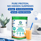 BioTrust Low Carb Lite, 20 Grams of Grass-Fed Whey Protein Isolate, 100 Calories, ProHydrolase Digestive Enzymes, Non-GMO, Free from Soy and Gluten, rBGH-Free (14 Servings) (Orange Cream)