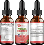 Women Endocrine Superfood Supplement Liquid Drops, Supports Healthy Cortisol Levels, Hormonal Balance, Gut Health, Mood, Sleep Support, Multivitamin+Inositols, Rhodiola, DIM