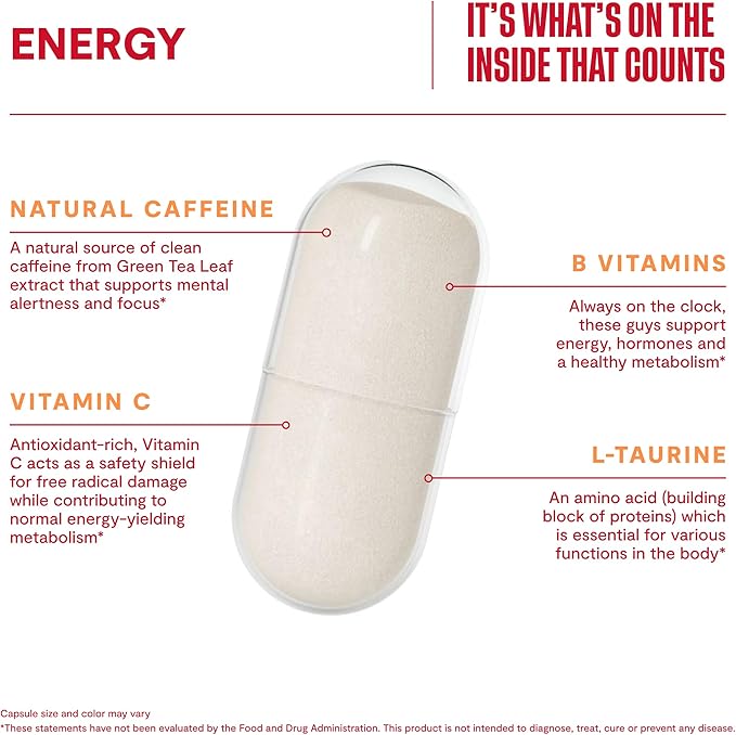 Habit Huge Mood Bundle - Energy (60 Capsules) + Stress Relief (60 Capsules) Supplements. Supports Alertness and Focus, Supports Relaxation & Mood Balance, Vegan, Non-GMO