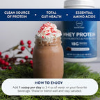 MRM Nutrition Whey Protein - Chocolate Flavored, Microfiltered Whey Protein Isolate & Concentrate, 16 Different Probiotic Strains, BCAAs, & Digestive Enzymes, Gluten Free, for Women & Men - 33 Servings