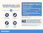 BioEmblem Triple Magnesium Complex | 300mg of Magnesium Glycinate, Malate, & Citrate for Muscles, Nerves, & Energy | High Absorption | Vegan, Non-GMO (180 Capsules)