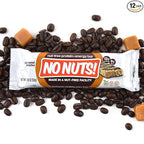 No Nuts! Caramel Mocha Protein Bars Nut-Free & School-Safe | 12g Plant Protein, Dairy-Free, Vegan, Gluten-Free, Non-GMO, Organic, Kosher | 12 Count