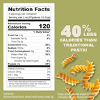 Care Free Kitchen Plain 3-Pack (8 oz. Bags) Rotini Keto Pasta Noodles, 20g High Protein, Low Carb 2g Net Carbs, 26g High Fiber