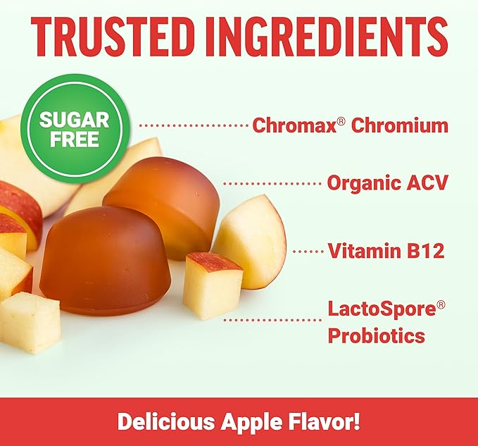 Force Factor ProbioSlim Keto ACV Gummies, Organic Apple Cider Vinegar Gummies with LactoSpore Probiotics & Prebiotics to Support Digestion, Metabolism, & Immune Health, 1 Net Carb, Apple Flavor, 120ct