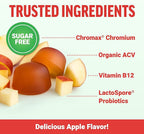 Force Factor ProbioSlim Keto ACV Gummies, Organic Apple Cider Vinegar Gummies with LactoSpore Probiotics & Prebiotics to Support Digestion, Metabolism, & Immune Health, 1 Net Carb, Apple Flavor, 120ct