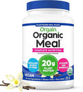 Orgain Organic Vegan Meal Replacement Protein Powder, Vanilla Bean - 20g Plant Based Protein, Gluten Free, Dairy Free, Lactose Free, Soy Free, No Sugar Added, For Smoothies & Shakes - 2.03lb