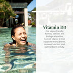 Global Healing Organic Vitamin D3 5000 IU Supplement - Vegan Vitamin D Supplements for Immune Health & Strong Bones Support - Pure D3 Vitamin 5000 IU Ingredients, Vit D3 - 2 Fl Oz