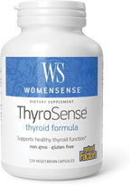 WomenSense ThyroSense by Natural Factors, Natural Supplement to Support Healthy Thyroid Function, Vegetarian, Non-GMO, 120 capsules (60 servings)