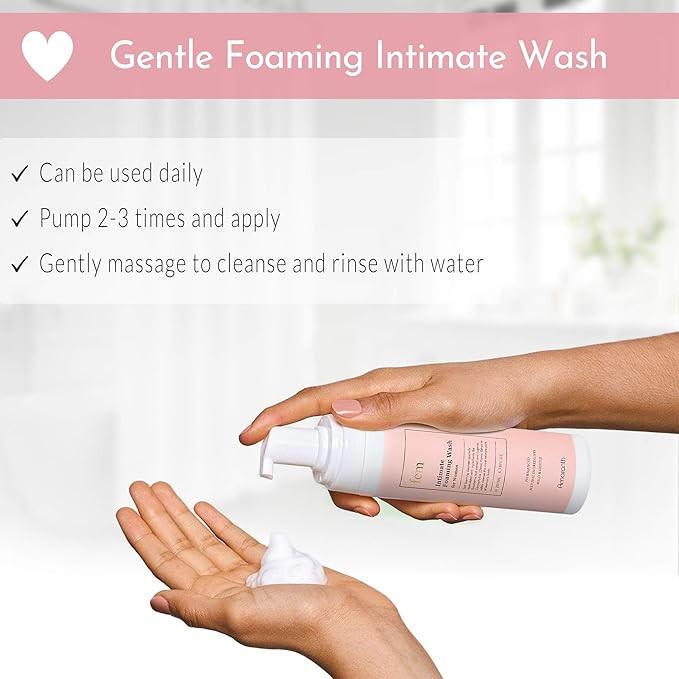 fem pH Balance Intimate Wash for Women, Feminine Wash for Sensitive Skin, Gentle Cleanser for Daily Use, Helps Eliminate Irritation, Itching, Odor (200ml / 6.8 fl oz)