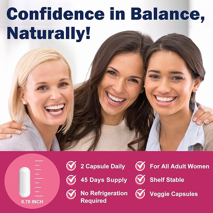 ZEBORA Vaginal Probiotics for Women 100 Billion CFUs, Probiotic for Digestive Health & Vaginal pH Balance & Urinary Tract Health, with Organic Cranberry & Prebiotics, 90 Veggie Capsules