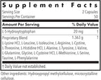 Allergy Research Group Free Aminos Supplement - Lean Muscle Mass Support, Vegetarian Capsules - 100 Count