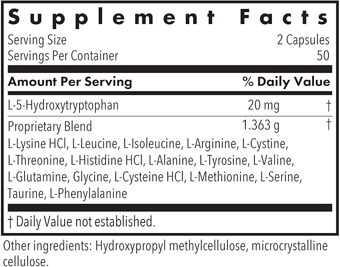 Allergy Research Group Free Aminos Supplement - Lean Muscle Mass Support, Vegetarian Capsules - 100 Count