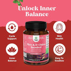 Myo-Inositol & D-Chiro Inositol Supplement for Women - Choline Supplement to Regulate Menstrual Cycle, Fertility & Hormonal Balance - Womens Hormone Balance Capsules with Myo & D-Chiro - 60 Count