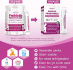 Probiorics for Women Probiotics Powder 50 Billion CFUs 13 Strain, Women's Probiotics with Prebiotics for Digestive Health and Immune Support, Cranberry for Urinary & Vaginal Health 30-Day-Supply