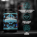 Gorilla Mind Creatine Gummies - Third-Party HPLC Tested | 5g Creapure® Creatine Monohydrate | Verified Potency & Purity | Strength · Power · Lean Muscle | No Added Sugar | Blue Raspberry Flavor