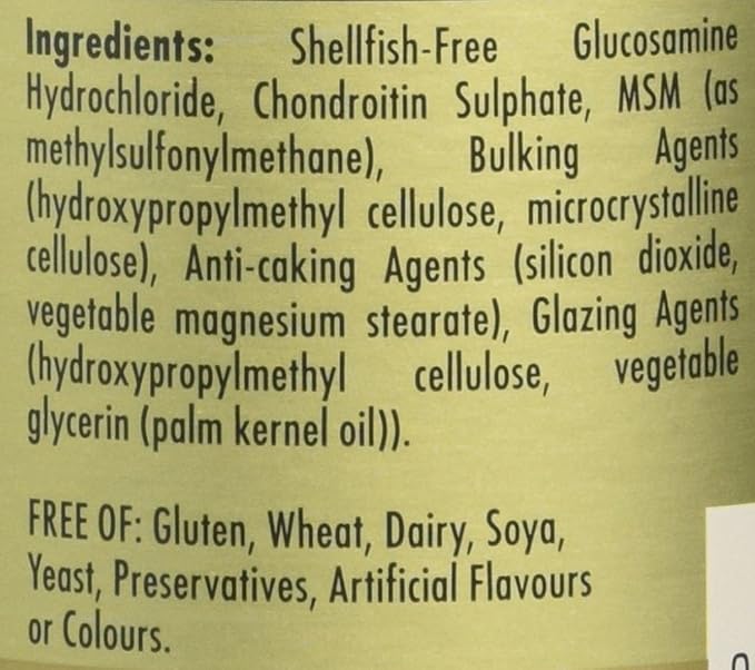 Solgar Triple Strength Glucosamine Chondroitin MSM, 60 Tablets - Promotes Healthy Joints, Supports Comfortable Movement - Shellfish Free - Gluten Free, Dairy Free - 30 Servings