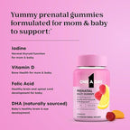 One A Day Prenatal Vitamins for Women Gummies- Pregnancy Vitamins for Women with Folic Acid, DHA, Iodine, Prenatal Gummies, Iron-Free, 60 Ct