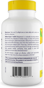 Healthy Origins® CoQ10 100 mg – Natural Trans-Isomer Ubiquinone – Yeast Fermented, Supports Heart Health & Cellular Energy – Non-GMO 300 Softgels
