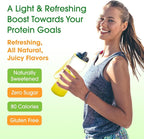 Fit & Lean Clear Protein Powder with Whey Isolate Protein and Collagen, Grass Fed, Muscle Recovery, Skin, Joints, GLP-1 Support, 0g Sugar, Citrus Lime, 20 Servings