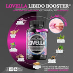 Hornygoatweed Women - Libido Booster for Women, Mood, Energy, Fast Acting Libido Supplement w. Maca Root, Female Libido Booster w. Ginseng, Tribulus, Hormone Balance Support, Enhancer Pills - 60ct USA