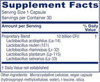 Vitanica FemEcology, Vaginal and Intestinal Probiotic Support, Vegetarian, 30 Capsules