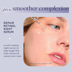 Spa Life Face Serum: REPAIR Retinol Night Serum 100 ml (3.7 oz) Smoothing, Resurfacing, Gently Exfoliating - Targets Fine Lines, Texture, Dark Spots - Boosts Cellular Turnover & Clearer Skin