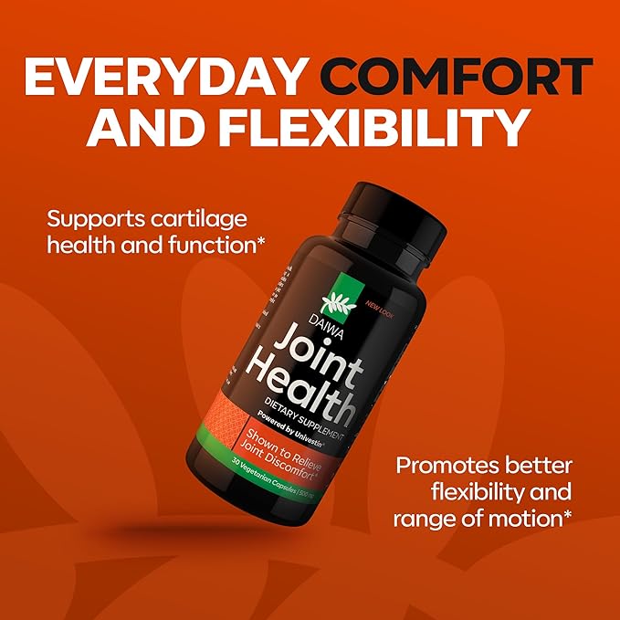 Daiwa Joint Health - Tendon and Ligament Supplements with Chinese Skullcap and Acacia Catechu - Traditional Plant-Based Formula for Active Lifestyles - Non-GMO, 30 Vegetarian Capsules