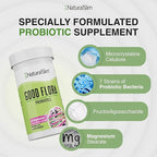 NaturalSlim Good Flora, Probiotics for Women & Men - Gut Health Supplements with 7 Powerful Strains for De-Bloating & Vitality - Probiotics for Digestive Health, 60 Vegetarian Capsules, 3 Pack