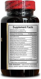 MENOPAUSE SUPPORT SUPPLEMENT - Women Digestive Health, Menopause, Joint Support with Red Clover Isoflavones, Wild Yam Root, Menopause Supplements for Women - 1 Bottle 60 Capsules