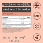 pureclinica Triple Strength Hyaluronic Acid 300mg x 720 Tablets (4 Bottles of 180) - 2 Years Supply