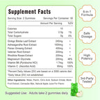 240MG Ginkgo Biloba Gummies with Ginseng and Magnesium, Ginko Biloba Supplements Gummies for Brain Focus, Mood and Memory for Adults, 60 Cts