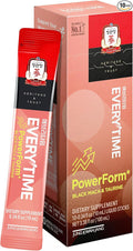 JUNG KWAN JANG Everytime PowerForm - Intra Workout Herbal Energy Drink Packets with Korean Red Ginseng, Black Maca Root & Taurine - Non GMO (0.33 fl oz, 10 Sticks)