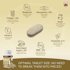 Veddelholzer Dog Joint Supplement Tablets – Hip & Joint Support with Glucosamine, Chondroitin, MSM & Turmeric – Mobility, Flexibility & Comfort Aid for Large & Small Breeds – Vet Recommended