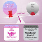 Alpha Lipoic Acid Gummies 1000Mg with Vitamin B1, B12, A, E - High Absorption Sugar Free Chewable ALA Supplement for Energy and Nerve* Support,Raspberry Flavor, 60 Gummies