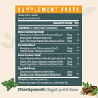 Women's Body Deodorizing Supplement – Chlorophyll Capsules for Body Odor, Fresh Breath & Gut Detox, for Social Confidence – Vegan with Matcha Green Tea, Apple Cider Vinegar
