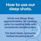 Dream Water Sleep Shots (24 Count) Sleep Aids for Adults - 5mg Melatonin, GABA, 5-HTP - Natural Snoozeberry Flavor (Blue Raspberry) - Liquid Melatonin Supplement - Zero Sugar & Gluten Free - 2.5 oz