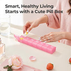 AUVON Weekly Pill Organizer with Effortless Opening Design, Arthritis Friendly Pill Box, BPA-Free Pill Organizer 7 Day, Cute & Portable Pill Case for Vitamins, Supplements and Medications