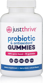 Just Thrive Probiotic Gummies - Kids, Men, and Womens Probiotic - for Digestive and Overall Health, 90 Count
