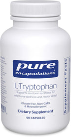 Pure Encapsulations L-Tryptophan | Amino Acid Supplement for Relaxation, Serotonin Support, PMS, and Sleep* | 90 Capsules