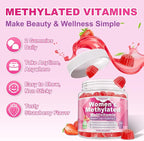 180 Count | Methylated Multivitamin Gummies for Women – Womens Multivitamin Gummies with B Complex, Minerals, CoQ10, Myo-Inositol for Energy, Hormone Balance & Immune Support Sugar Free