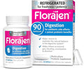Florajen Digestion Probiotic - Advanced Gut Health Supplement for Constipation & Bloating Relief - 15 Billion Live Cultures - Multi-Strain Formula - Refrigerated for Potency & Freshness - 90 Capsules