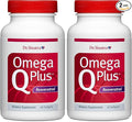 Dr. Sinatra Omega Q Plus Resveratrol - Omega-3 Supplement with CoQ10 and Resveratrol - Promotes Comprehensive Heart and Whole Body Health to Help You Age Well (60 softgels) (Pack of 2)