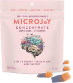 Microjoy Concentrate Gummies – Focus, Memory, Brain Health & Mood Support Supplement – Vegan, Non-GMO, Gluten-Free - Lemon Flavor (30 Servings)