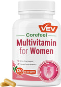 VEV Multivitamin for Women, Womens Vitamins with Vitamin A, C, D, E & B-Complex, Calcium, Magnesium, Zinc, 120 Capsules, 60-Day Supply – 12 Essential Vitamins & 6 Key Minerals for Daily Nutrition