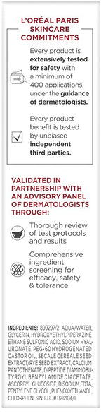 L'Oreal Paris Revitalift 1.5% Pure Hyaluronic Acid Serum for Face, Anti Aging Serum to Hydrate Skin & Reduce Wrinkles, Fragrance Free Skin Care for All Skin Types, 1 Oz