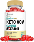 Justified Laboratories Speedy Keto ACV Gummies Extreme 2000MG Speedy Keto Gummies Advanced Formula Apple Cider Vinegar with Pomegranate Beet Juice Powder B12 Vegan Non GMO 60 Gummys