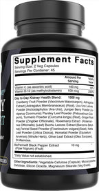 Best Naturals Day-to-Day Kidney Support with Cranberry Fruit, Vitamin C, B12, D-Mannose, Uva Ursi, Juniper Berry, Parsley Leaf 90 Veg Capsules