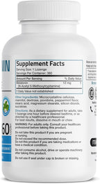 Bronson Melatonin 12mg Fast Dissolve Nighttime Sleep Aid Support & Relaxation Support, 360 Peppermint Vegetarian Lozenges