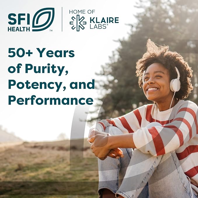Klaire Labs SFI Health Ther-Biotic Synbiotic - Prebiotics and Probiotics for Women & Men - 50 Billion CFU Probiotic Capsules with Sunfiber - Digestive Health and Immune Support (60 ct)